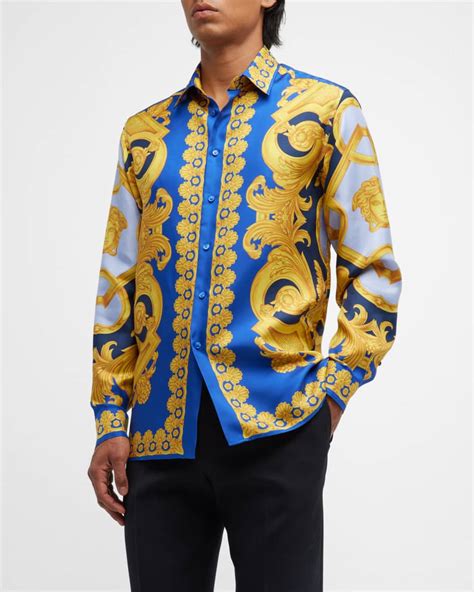 versace silk shirt replica free shipping|versace silk shirts for cheap.